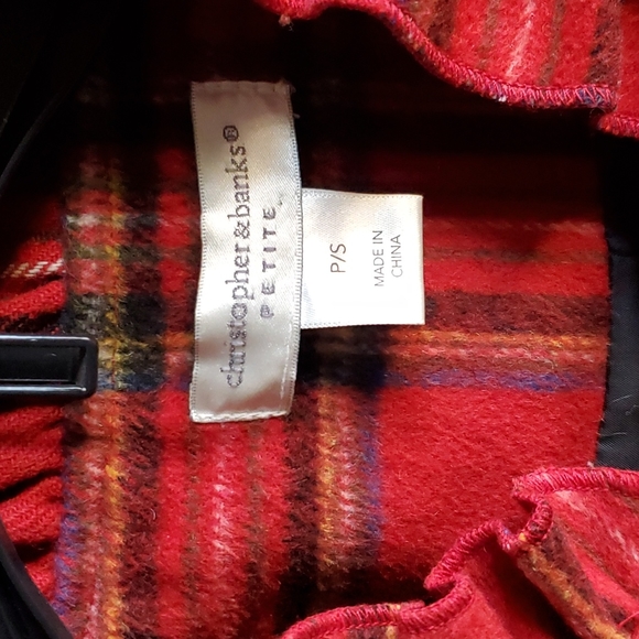 CHRISTOPHER & BANKS Petite Plaid bomber jacket - Picture 2 of 6